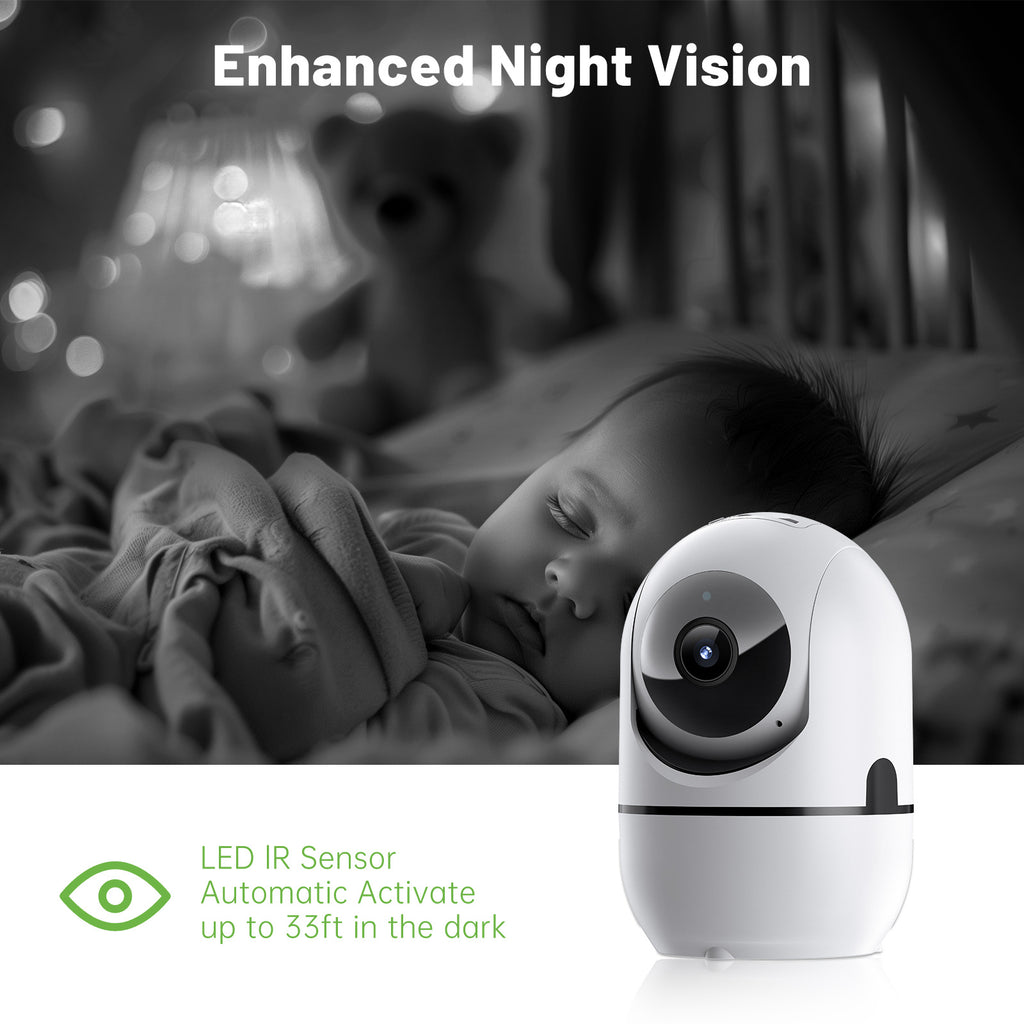 Smart WiFi Security Camera with 2-Way Audio & Night Vision — Protect Your Home 24/7