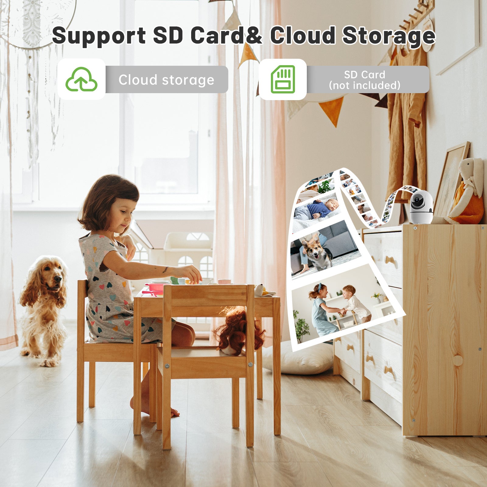 Smart WiFi Security Camera with 2-Way Audio & Night Vision — Protect Your Home 24/7