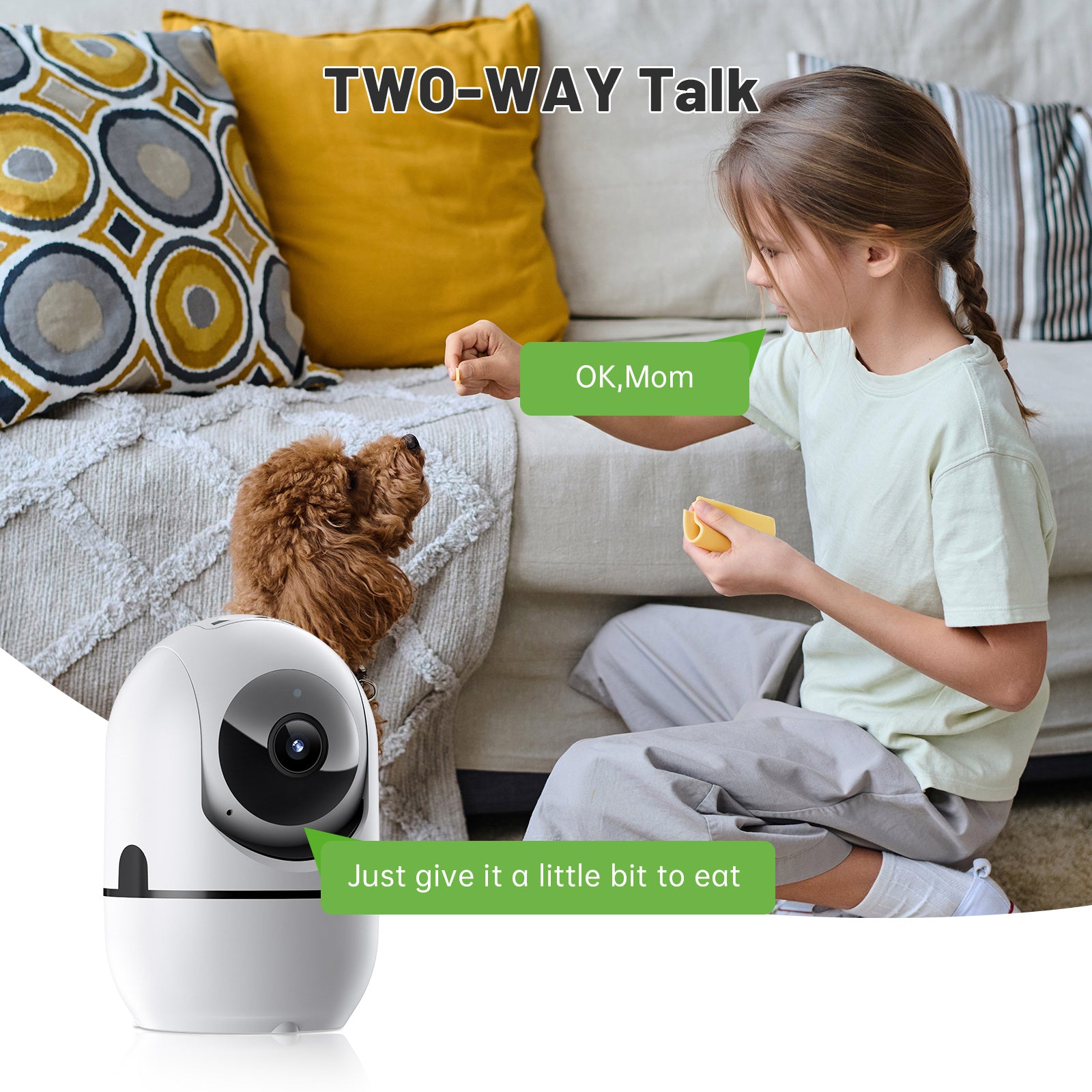 Smart WiFi Security Camera with 2-Way Audio & Night Vision — Protect Your Home 24/7